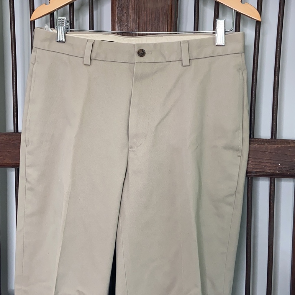 BROOKS BROTHERS ADV. TAN CLARK COTTON CHINO 32/31 - Picture 3 of 5